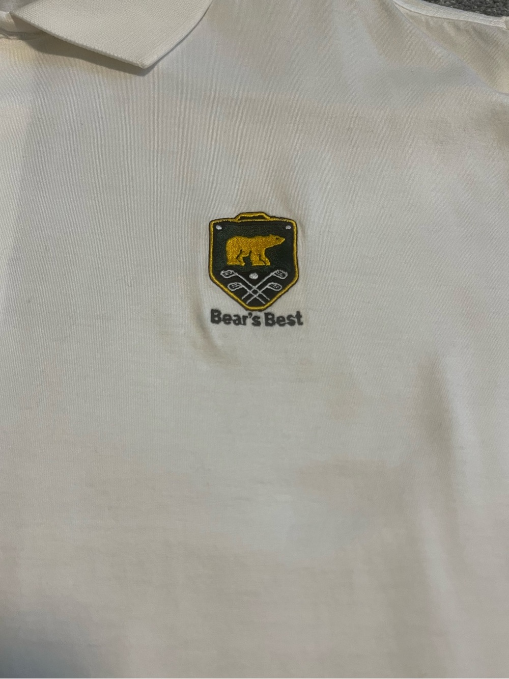 Vintage Jack Nicklaus Bears Best Las Vegas White Polo Size L - Picture 2 of 5